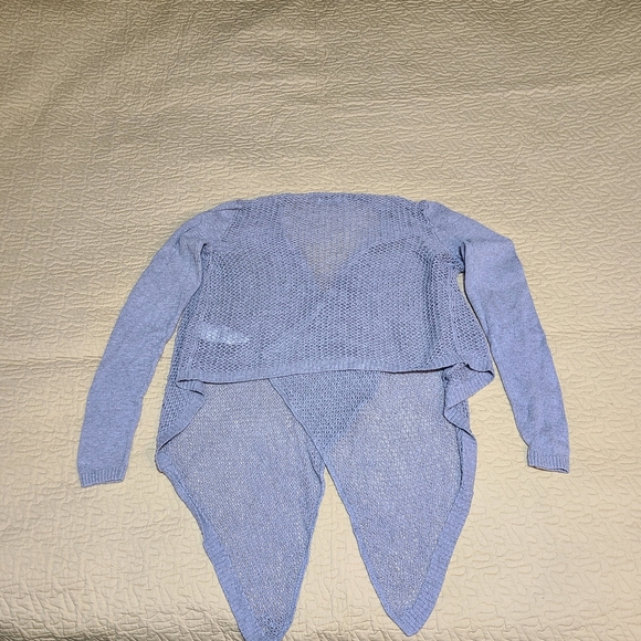 Abercrombie Asymmetrical Cable knit wrap sweater size S/XS - Picture 5 of 7